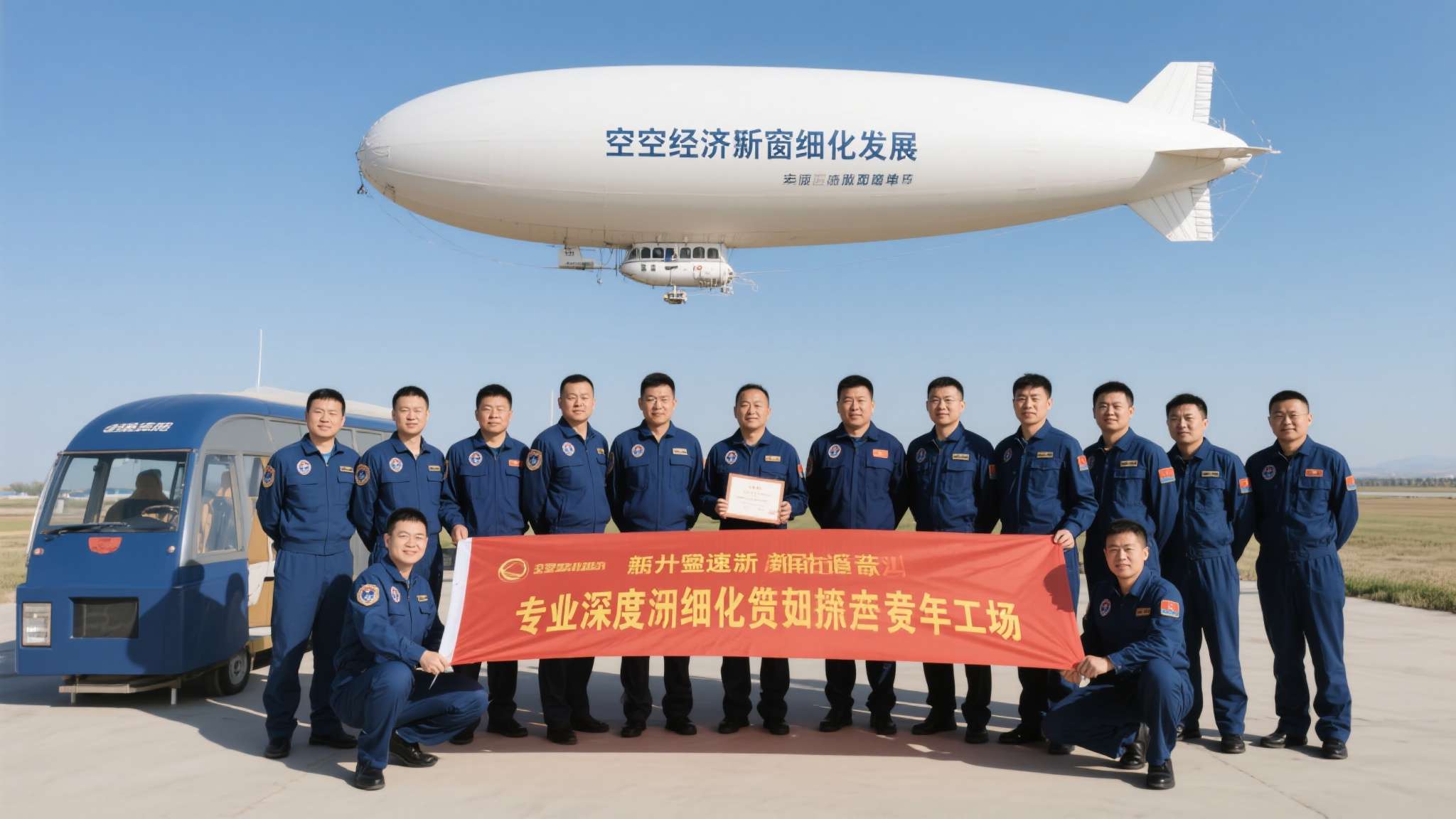 我国首批自主培养的飞艇商用驾驶员持证上岗